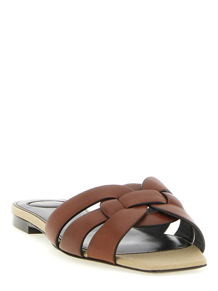 Brown Calfskin Slides alternative
