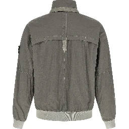 Gray Polyamide Bomber