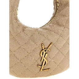 Beige Lamb Leather Handbag