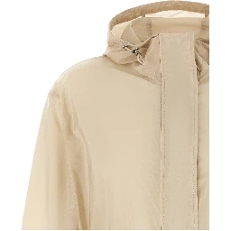 Beige Polyamide Shell Jacket