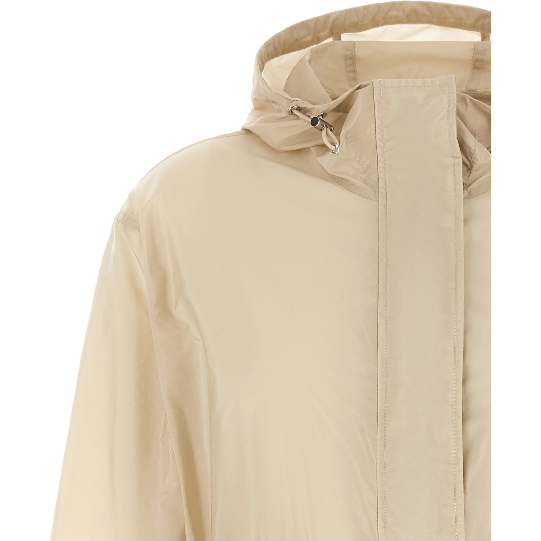 Beige Polyamide Shell Jacket