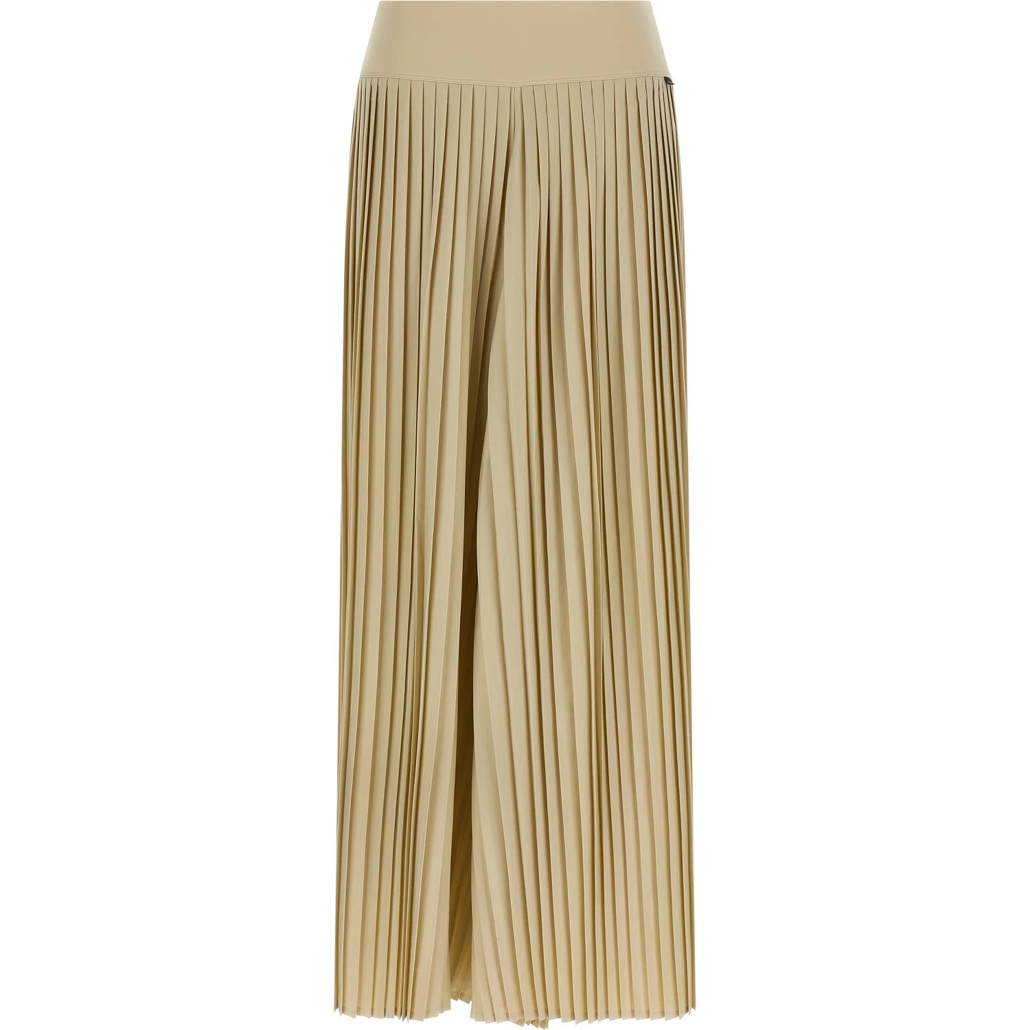 Beige Polyester Athletic Pants