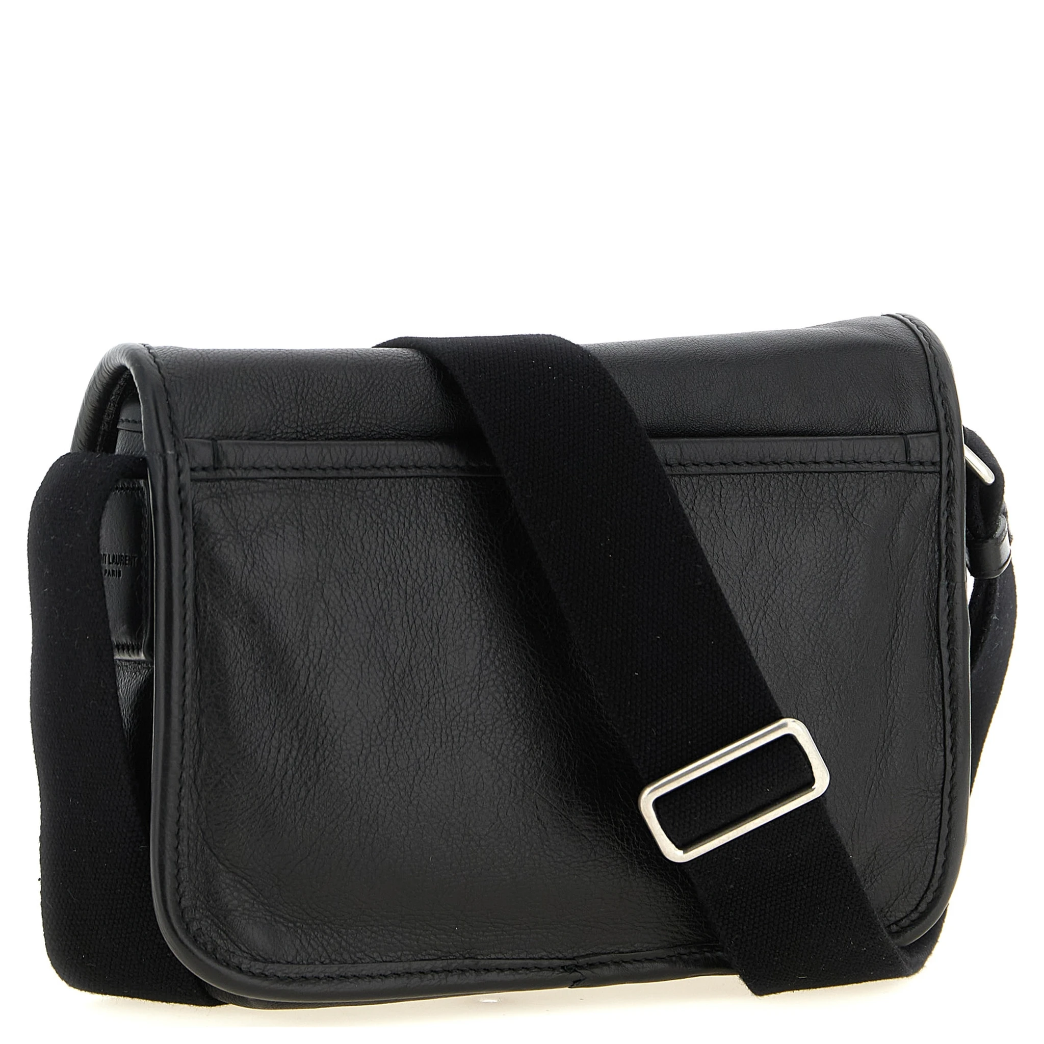 Black Calfskin Crossbody Bag
