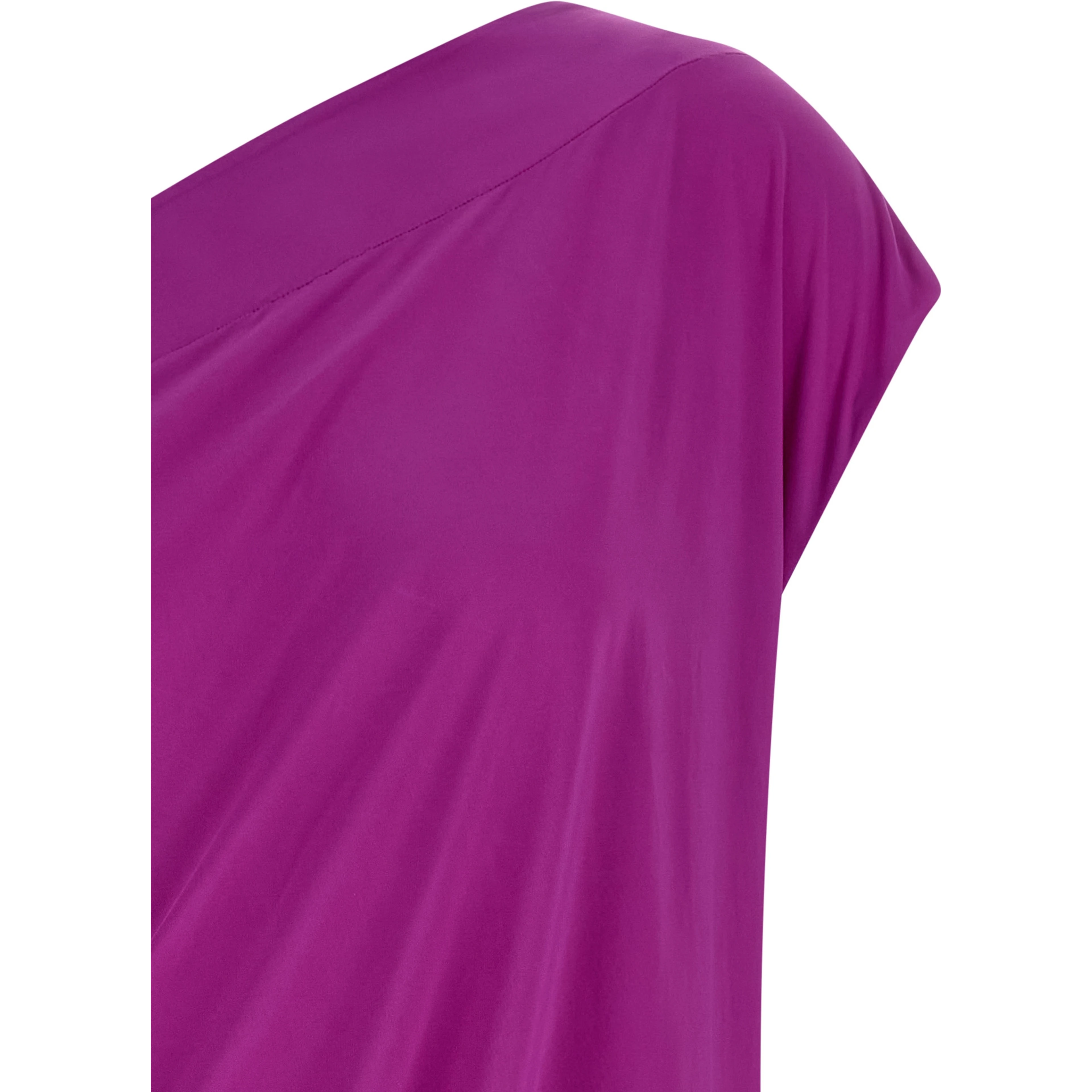 Purple Polyamide Casual Dress