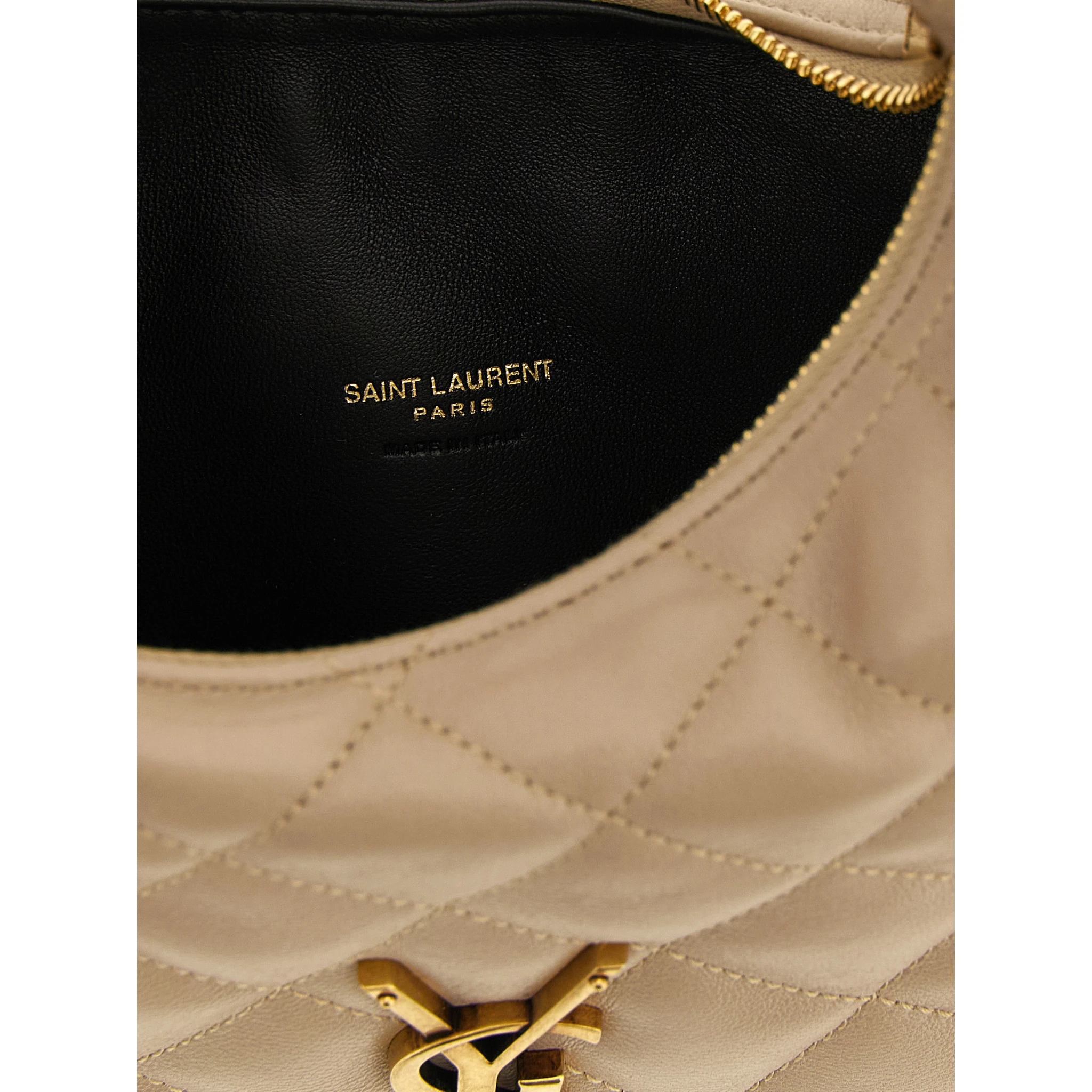 Beige Lamb Leather Handbag