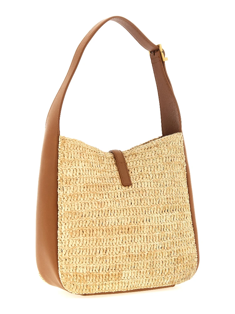 Beige Raffia Shoulder Bag alternative