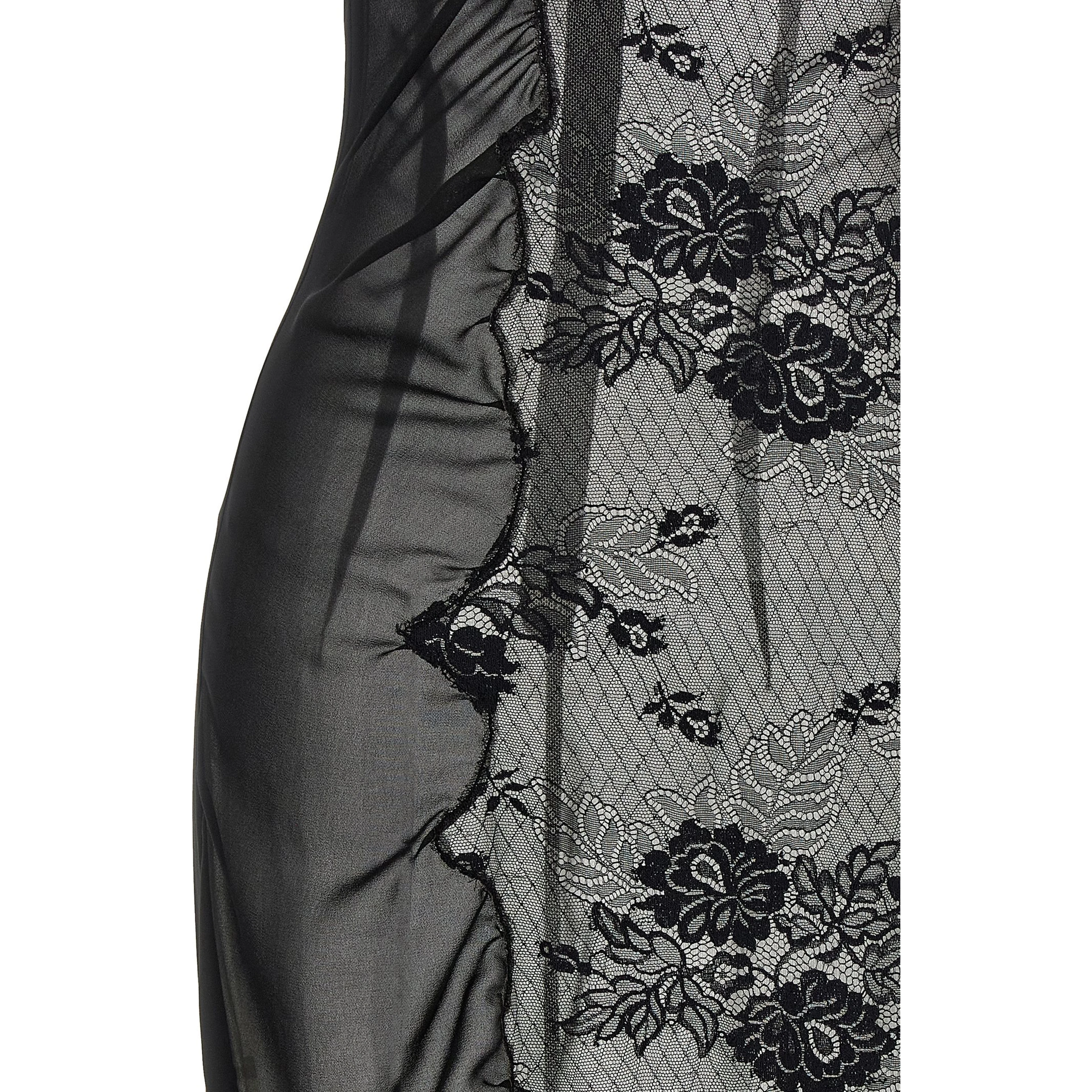 Black Cotton Midi Dress