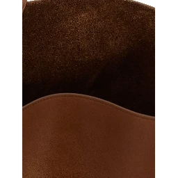 Brown Calfskin Shoulder Bag