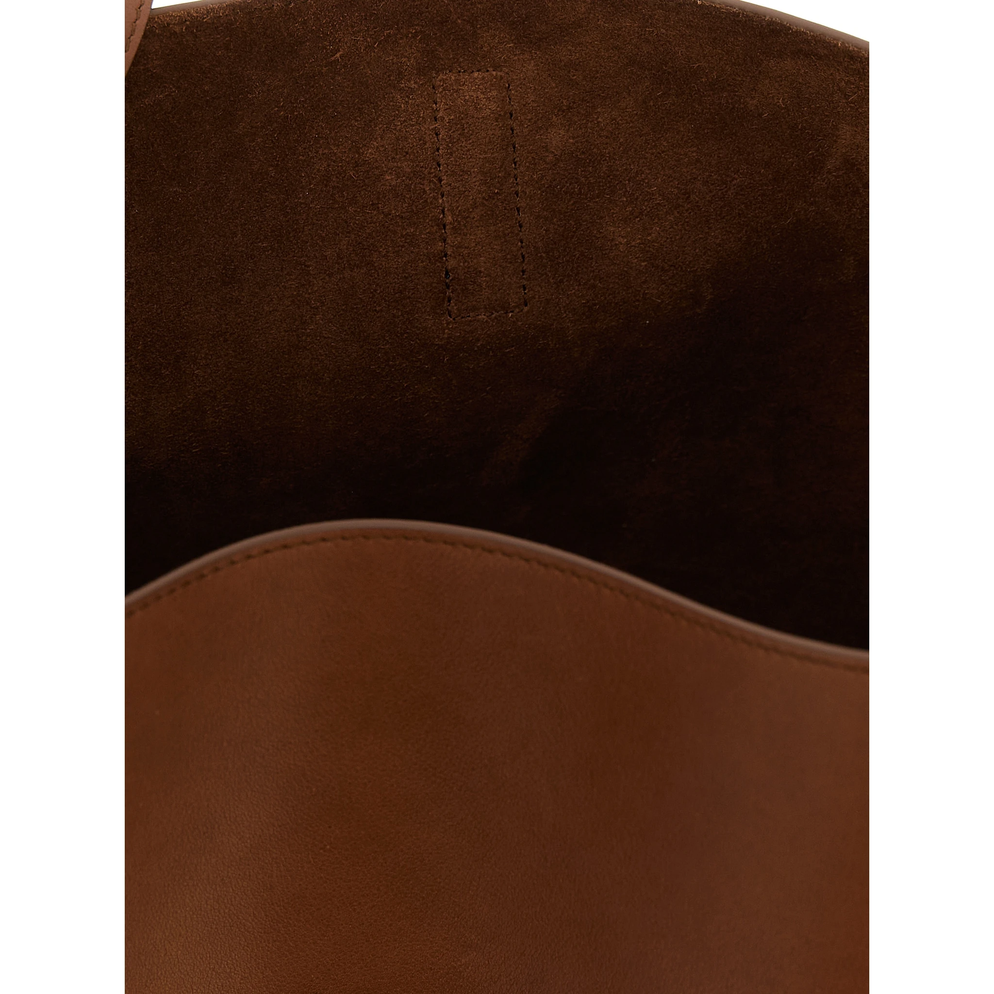 Brown Calfskin Shoulder Bag
