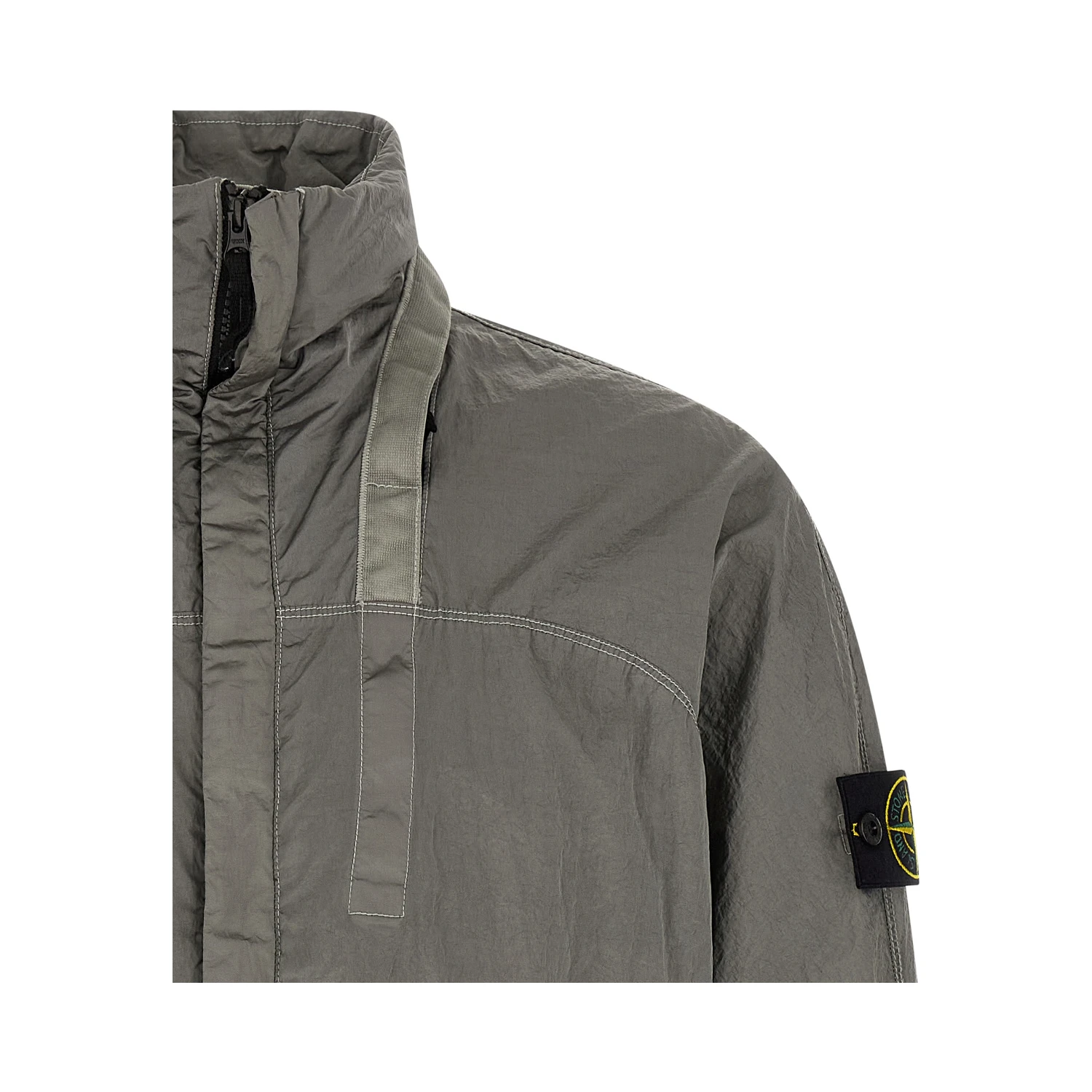 Gray Polyamide Bomber