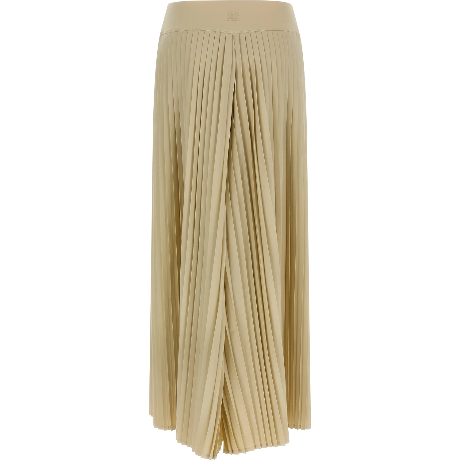Beige Polyester Athletic Pants