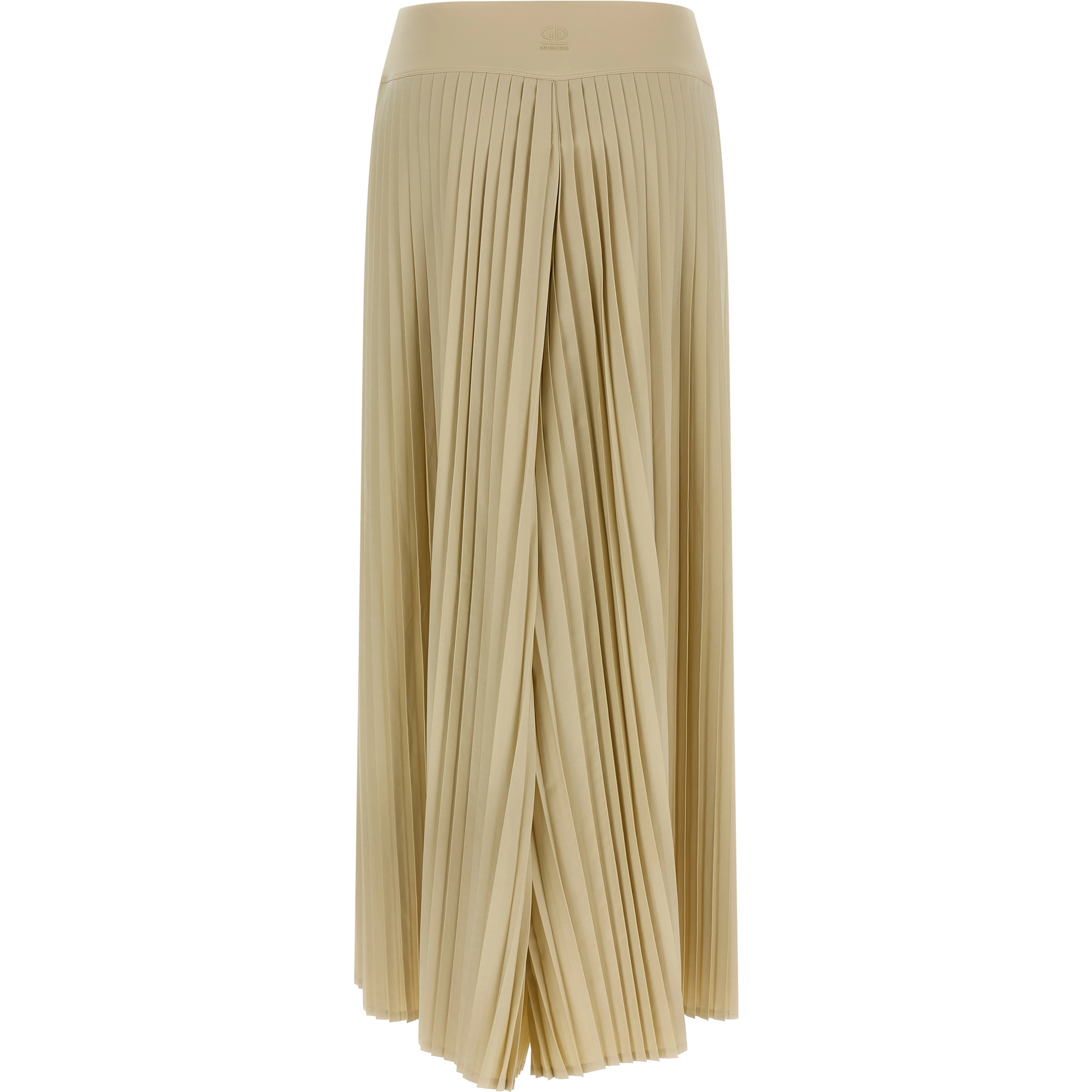Beige Polyester Athletic Pants