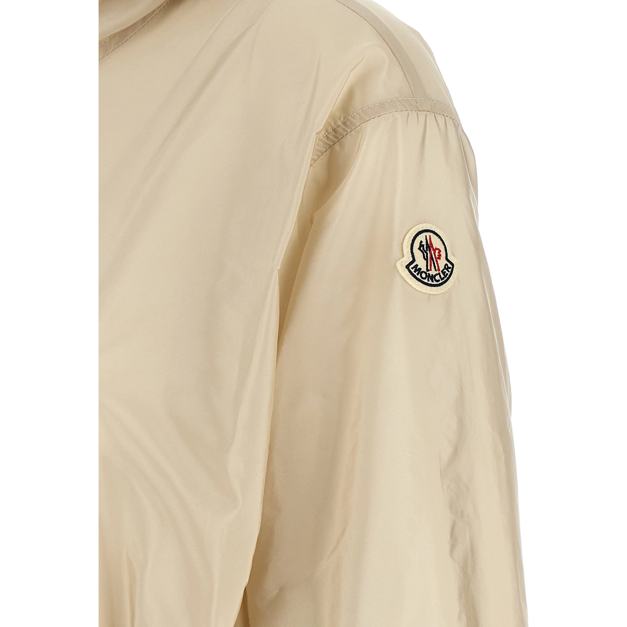 Beige Polyamide Shell Jacket