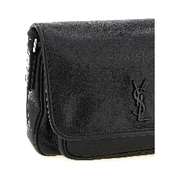 Black Calfskin Crossbody Bag