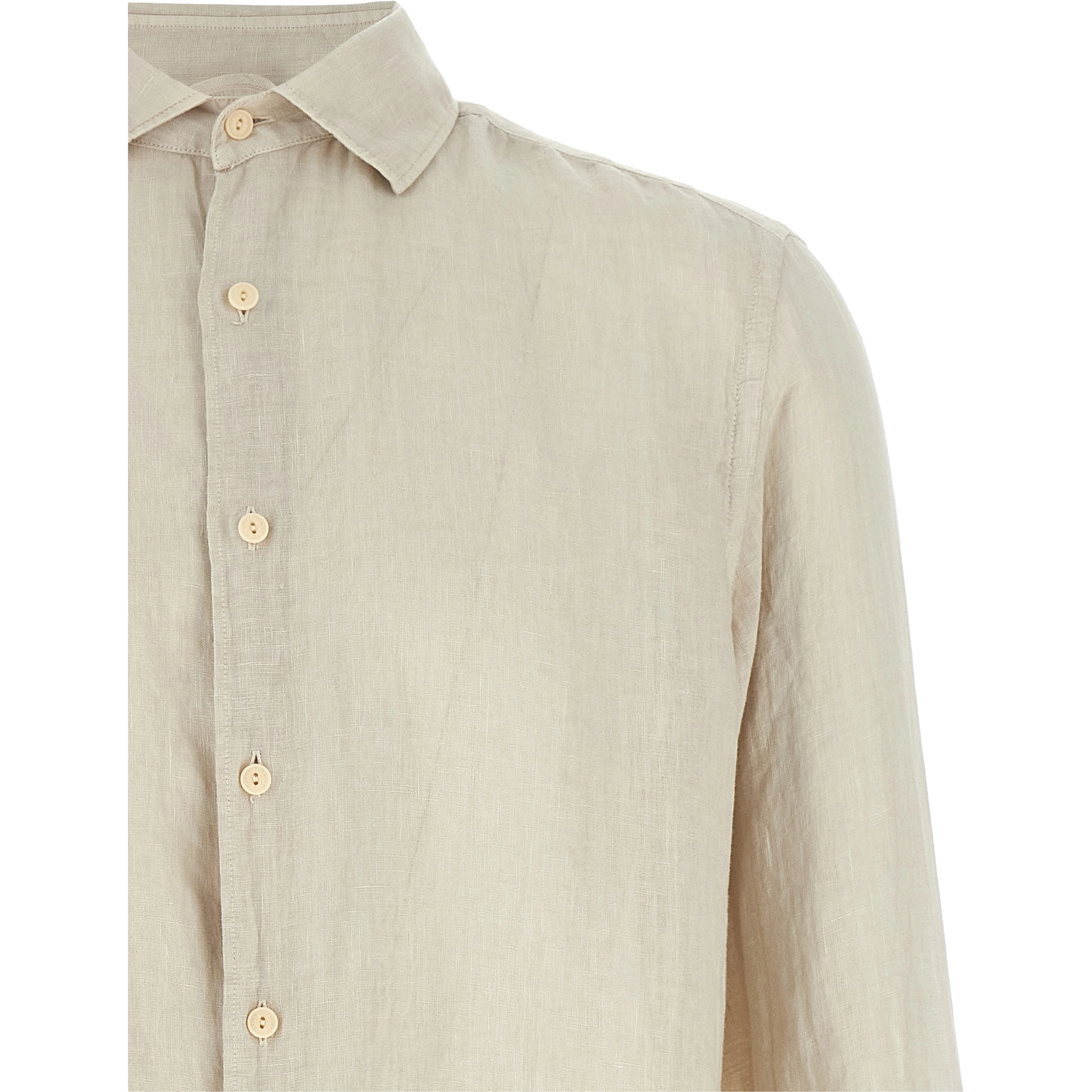 Beige Linen Blouse