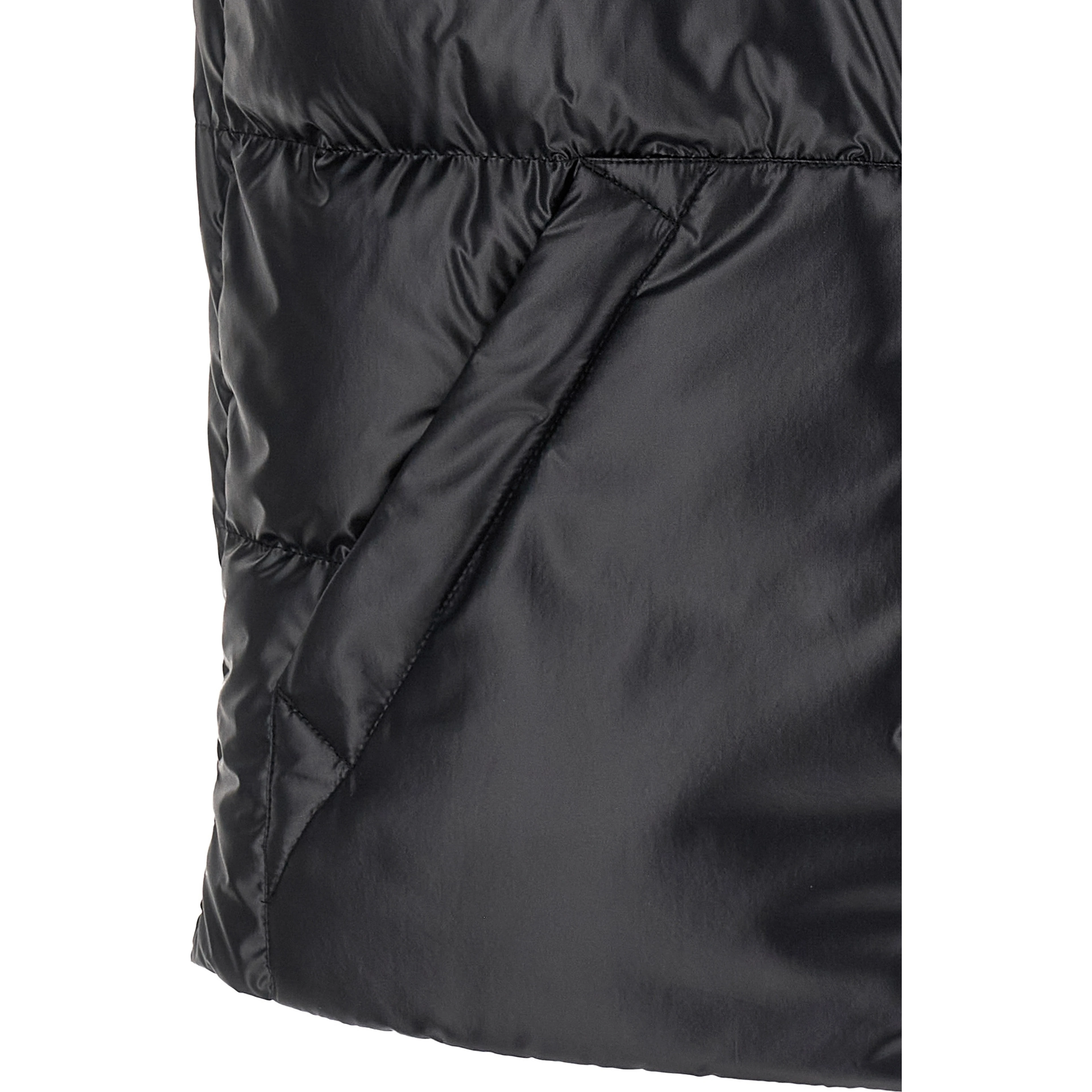 Blue Polyester Sleeveless Jacket
