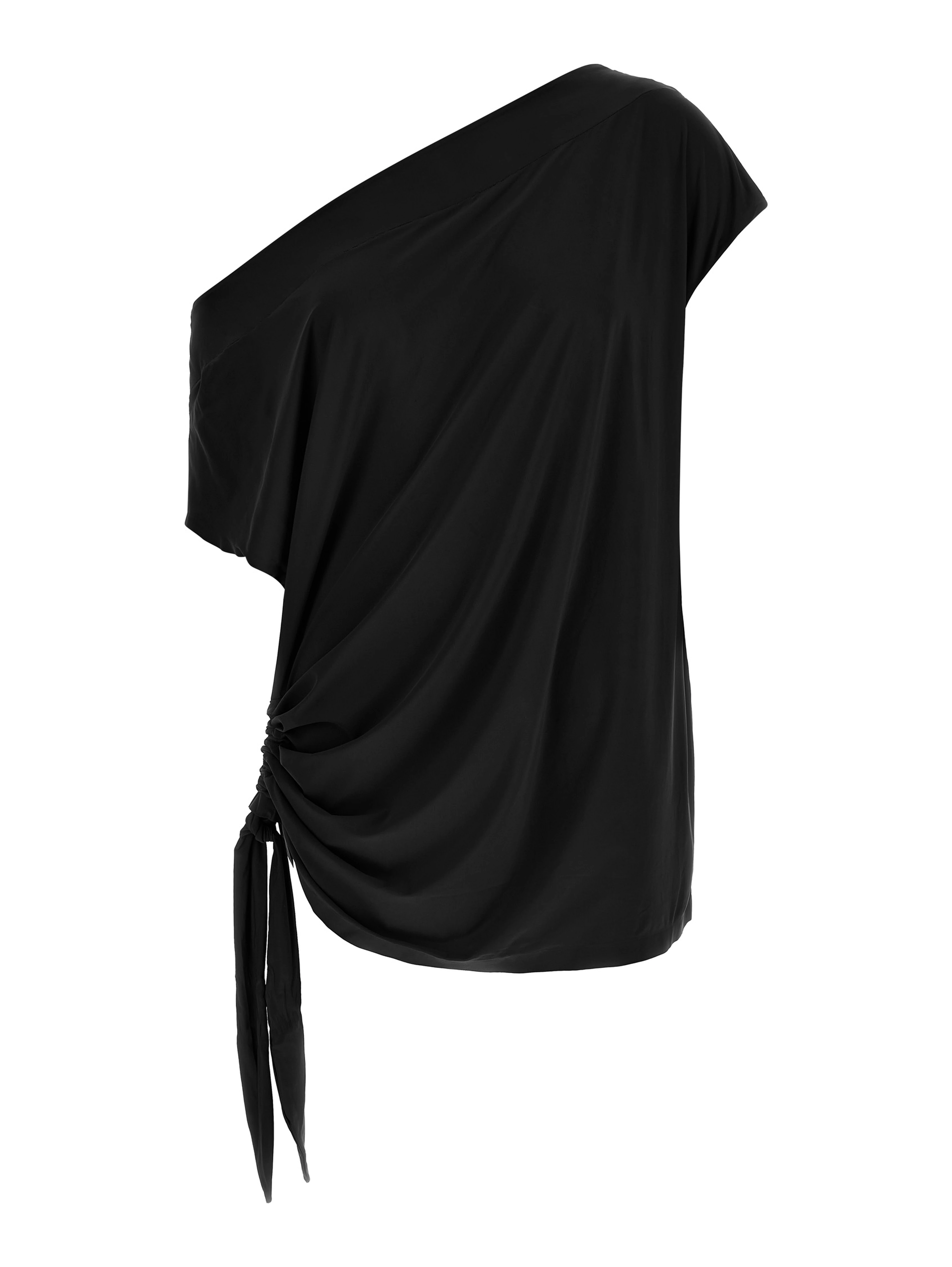 Black Polyamide Casual Dress