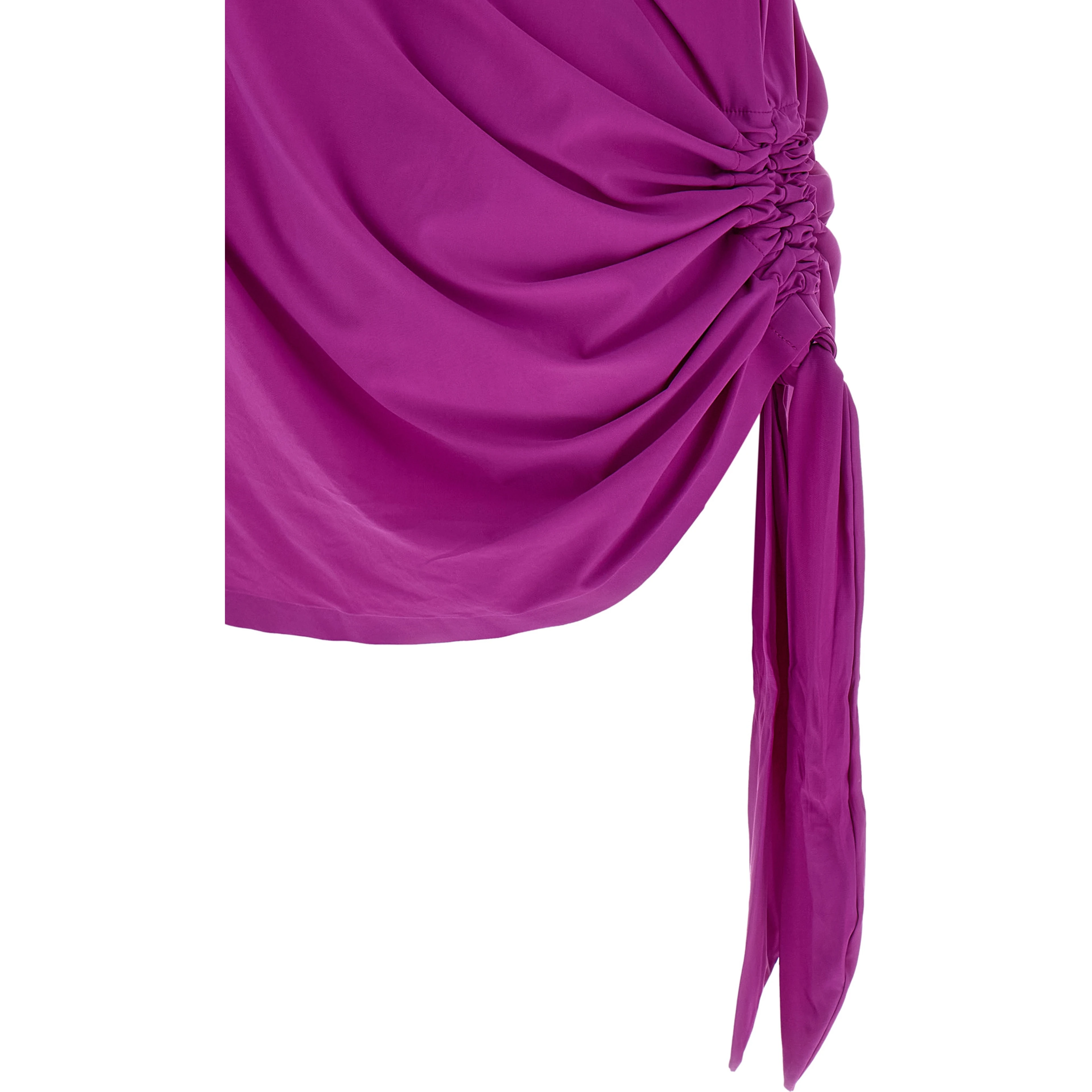 Purple Polyamide Casual Dress