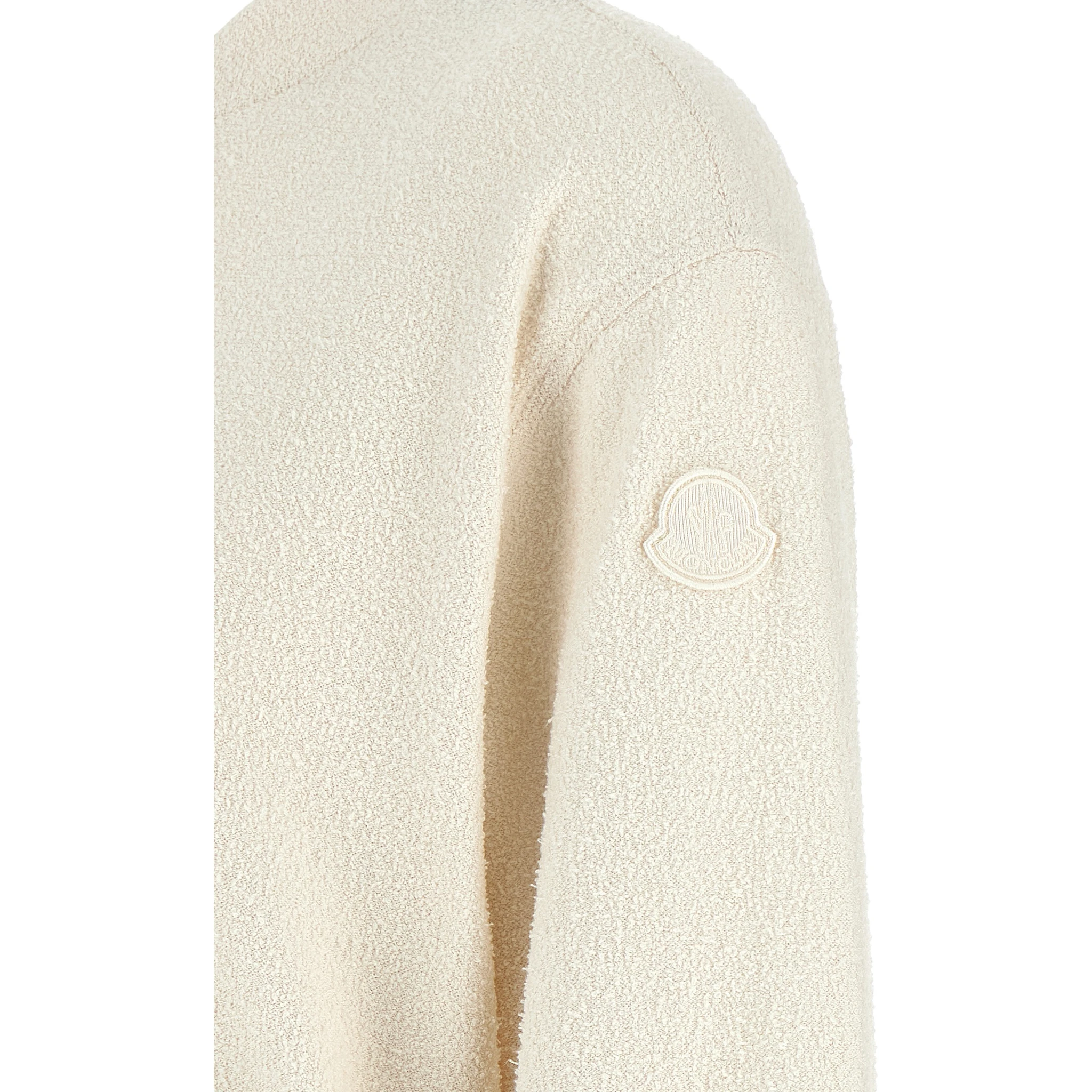 White Polyester Cardigan