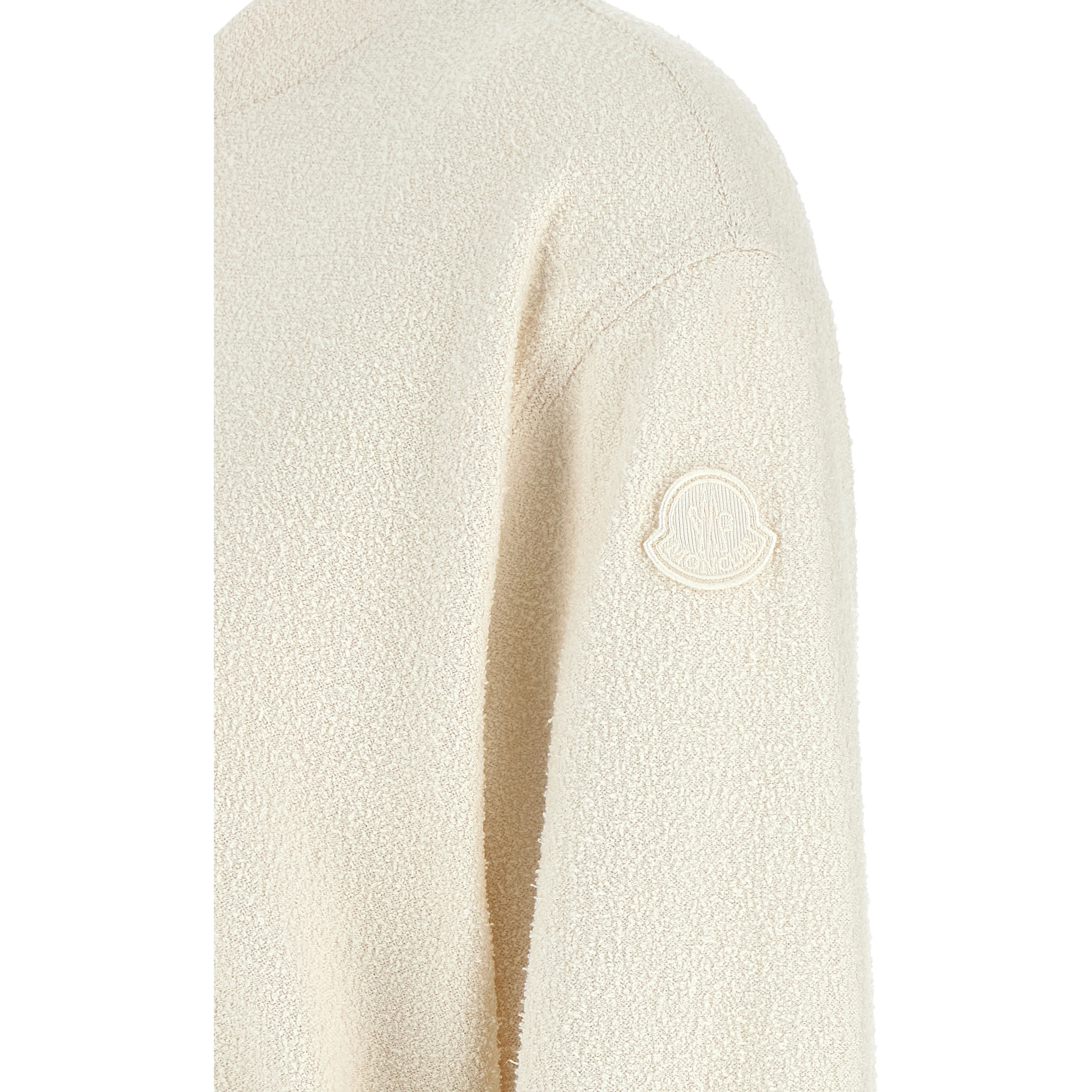 White Polyester Cardigan
