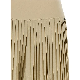 Beige Polyester Athletic Pants