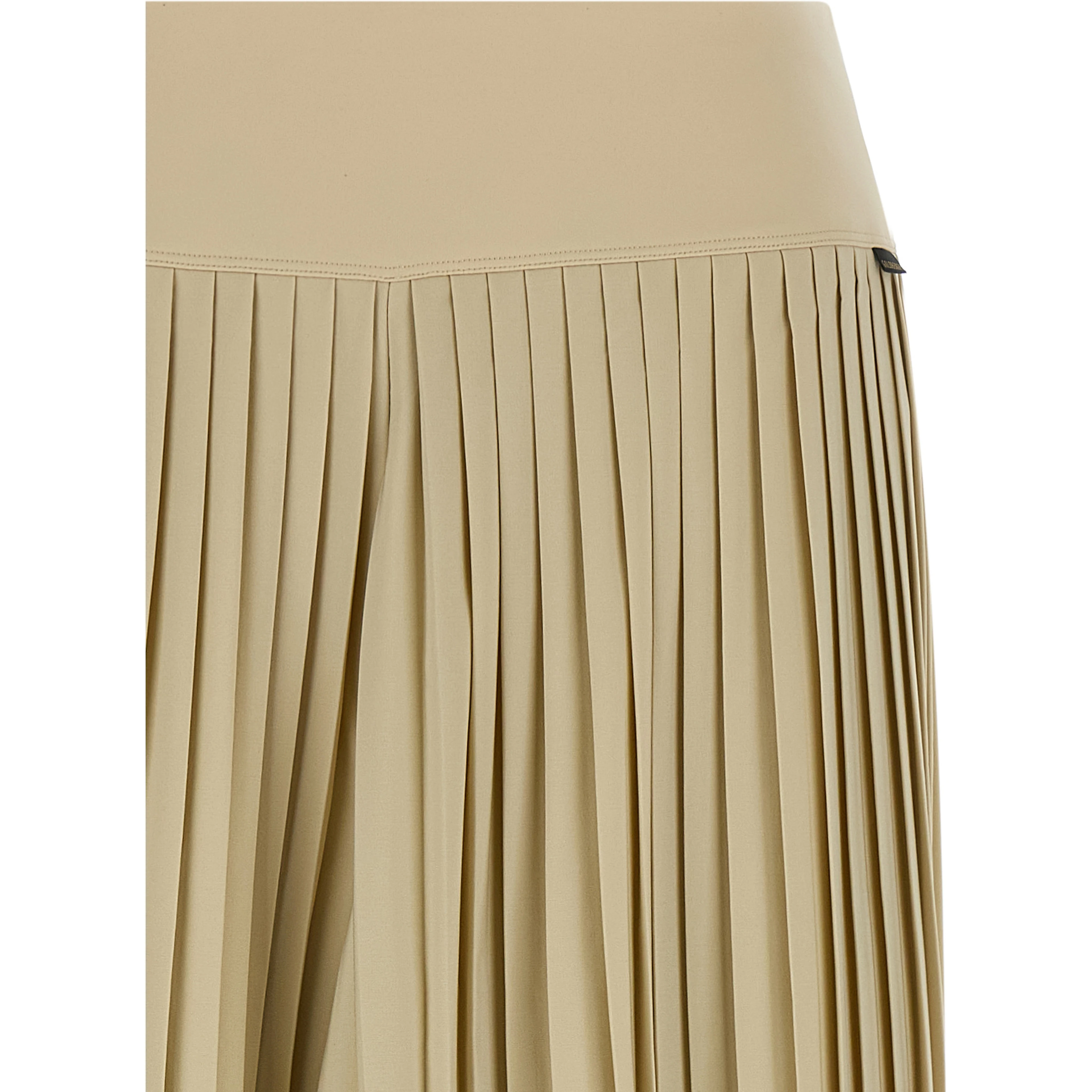 Beige Polyester Athletic Pants