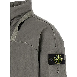 Gray Polyamide Bomber