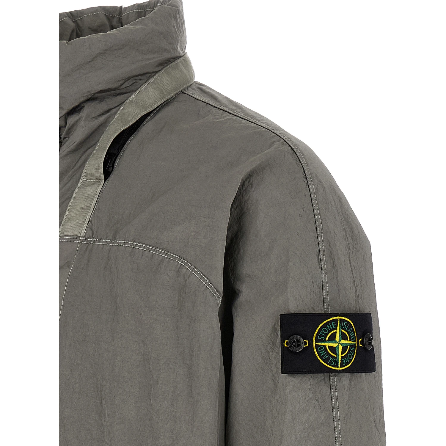 Gray Polyamide Bomber