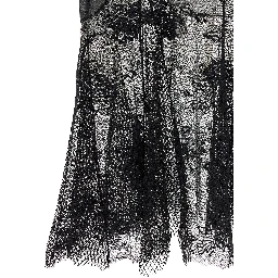 Black Cotton Midi Dress