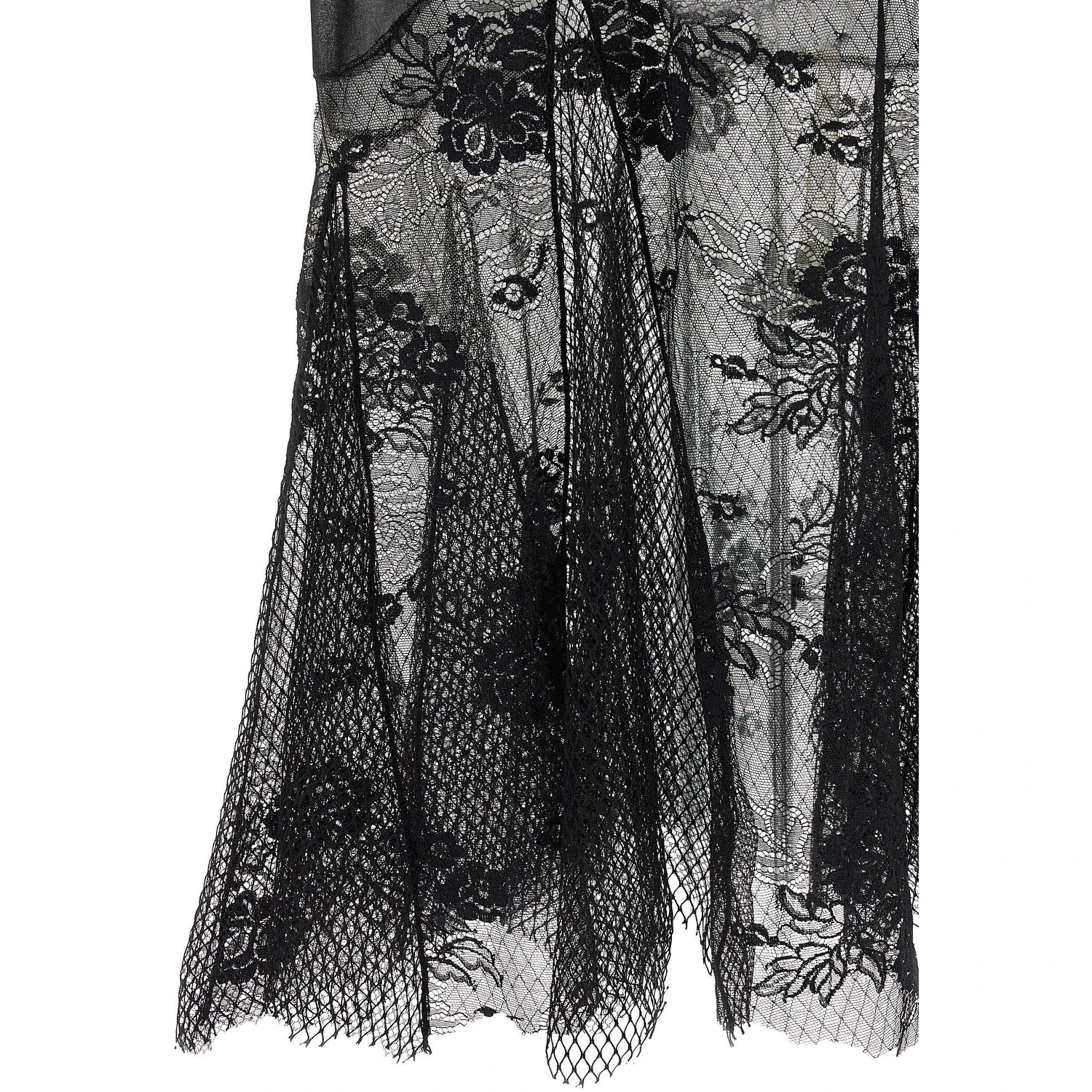 Black Cotton Midi Dress