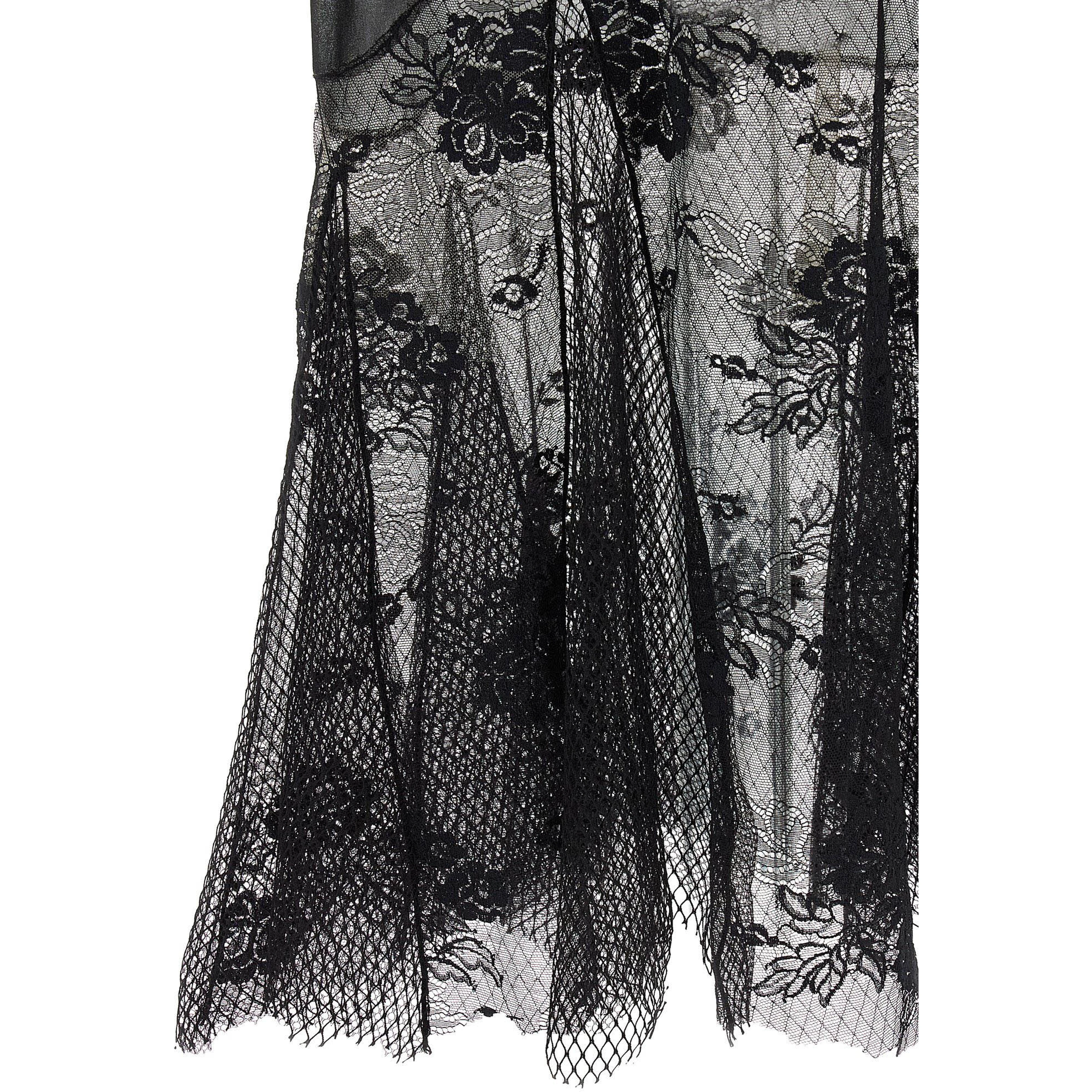 Black Cotton Midi Dress