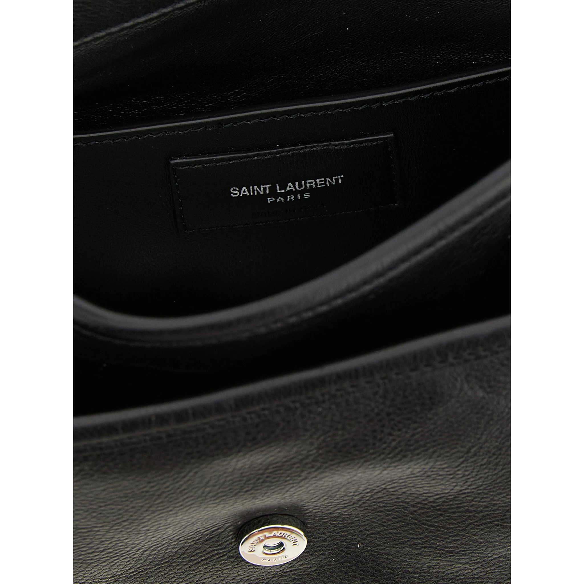 Black Calfskin Crossbody Bag