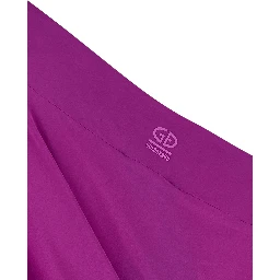 Purple Polyamide Casual Dress
