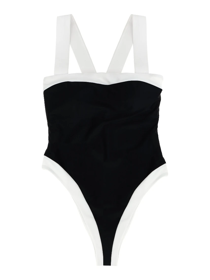 Bicolor Recycled Polyamide One-Piece Swimsuit