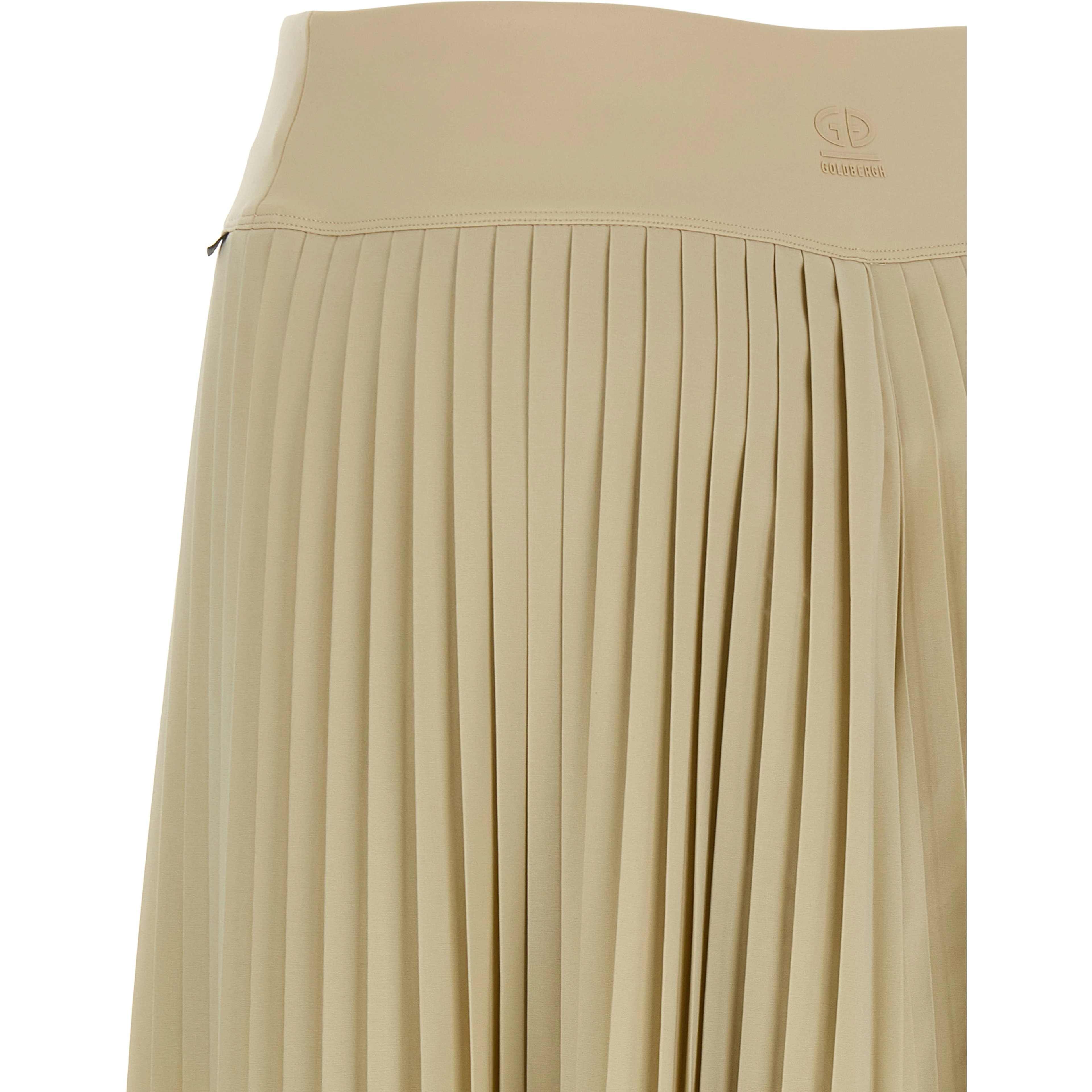 Beige Polyester Athletic Pants
