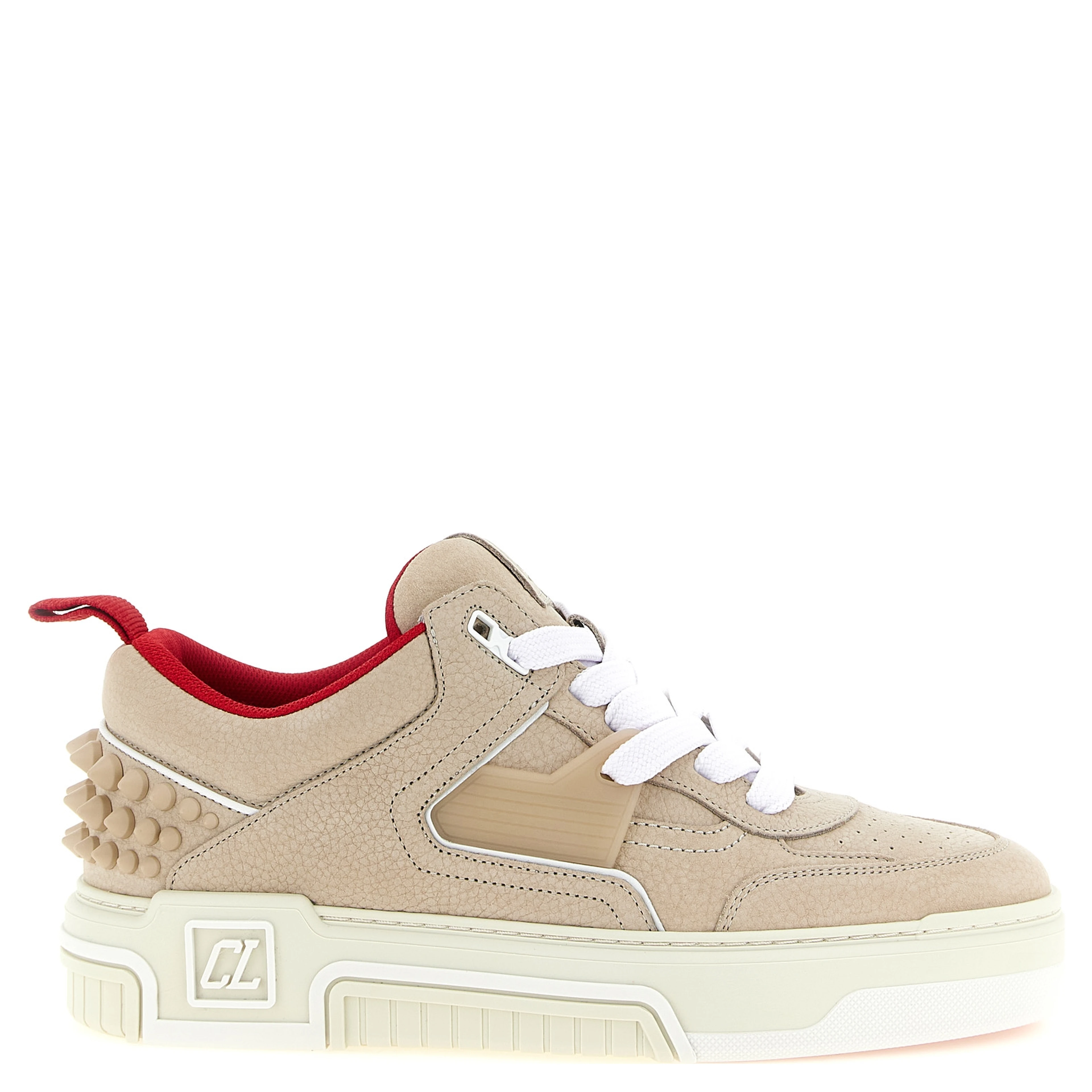 Beige Calfskin Athletic Sneakers