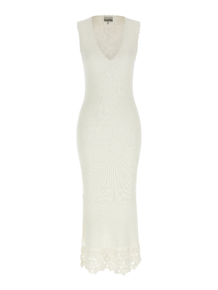 White Organic Cotton Long Dress