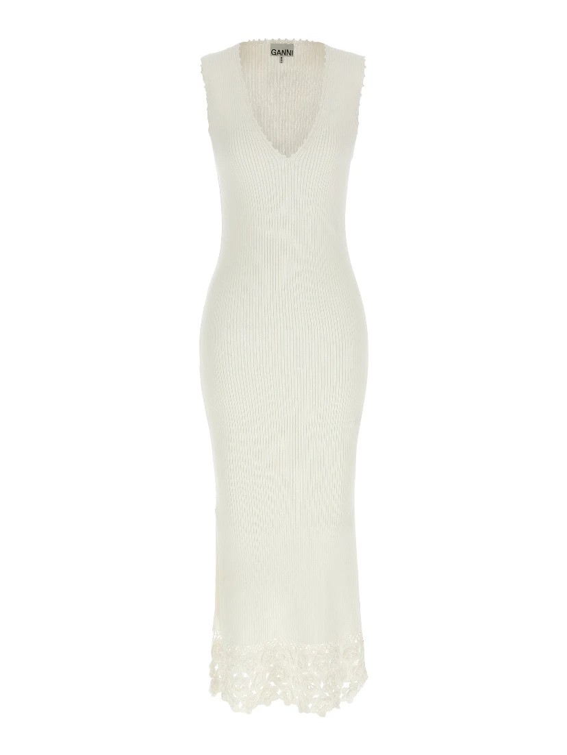 White Organic Cotton Long Dress