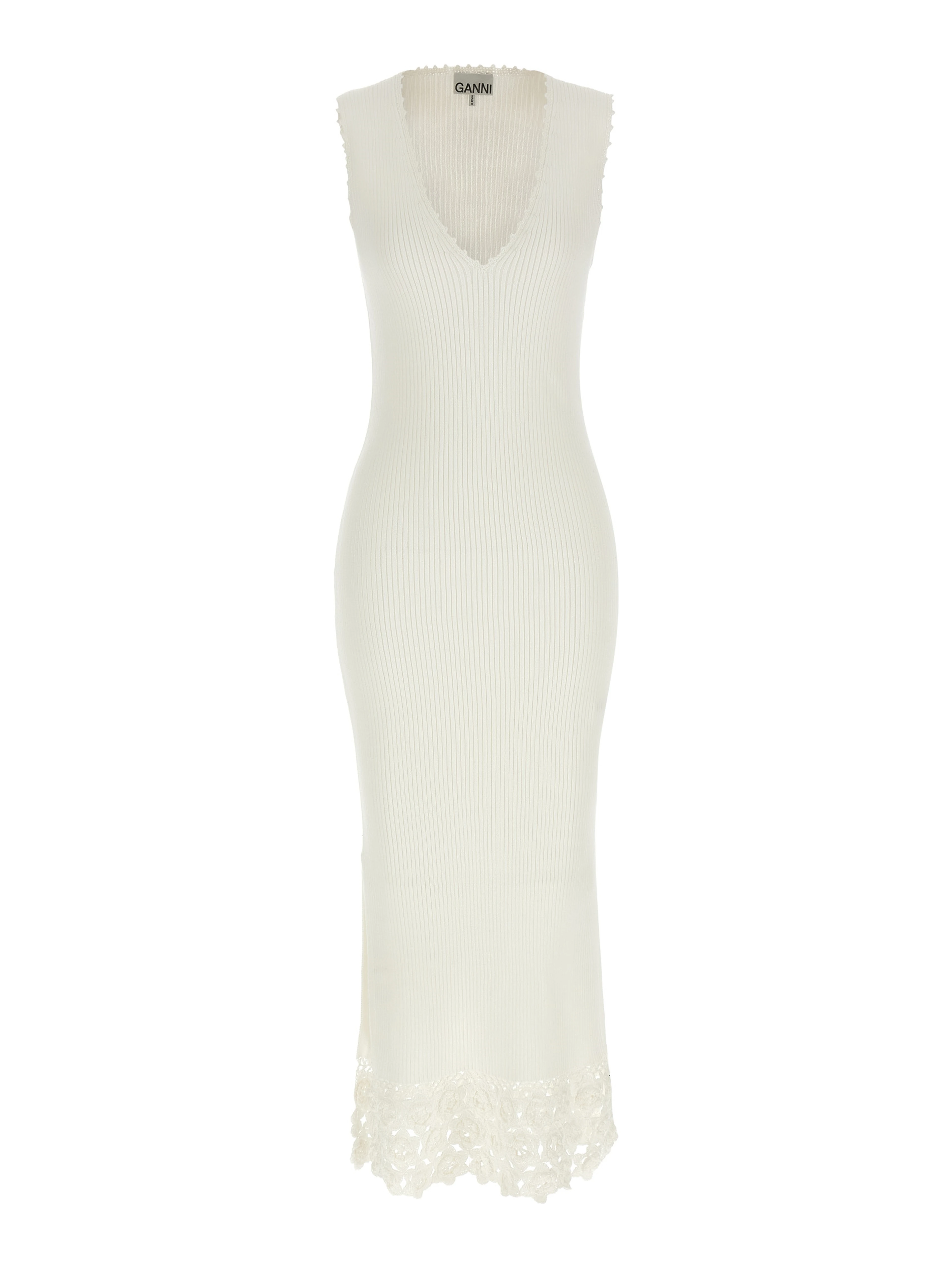 White Organic Cotton Long Dress