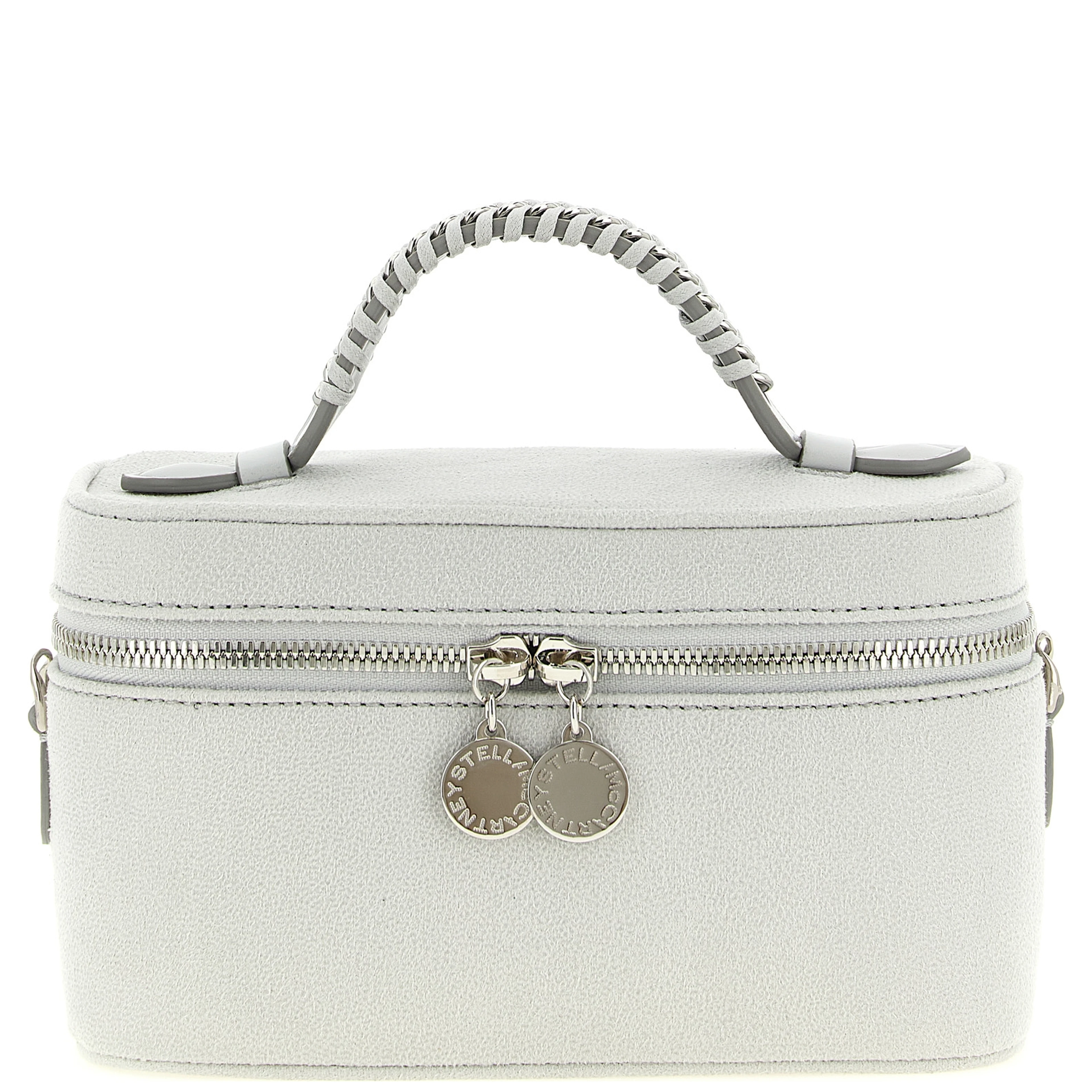 Gray Polyester Crossbody Bag