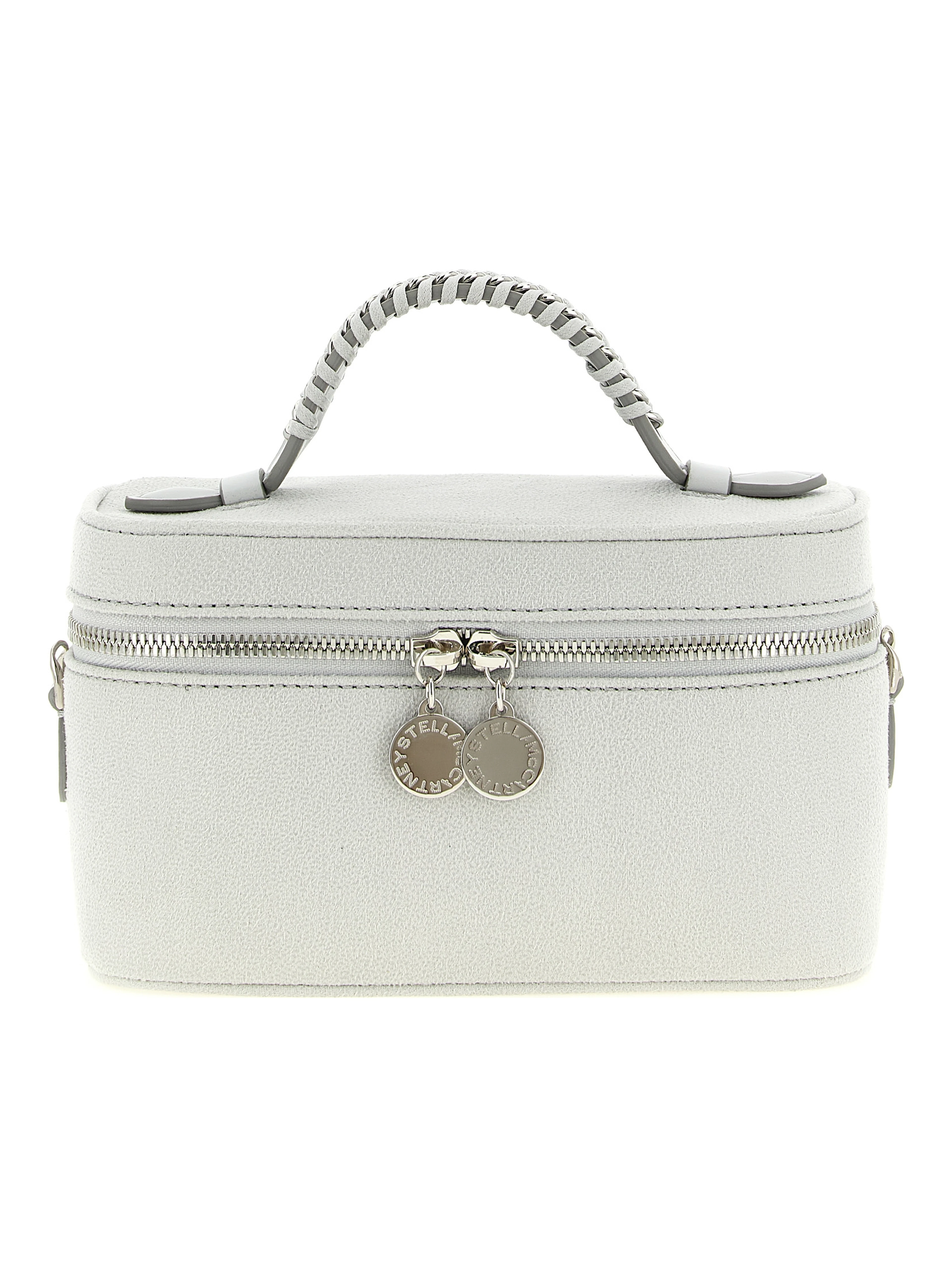 Gray Polyester Crossbody Bag