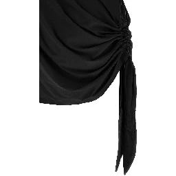 Black Polyamide Casual Dress