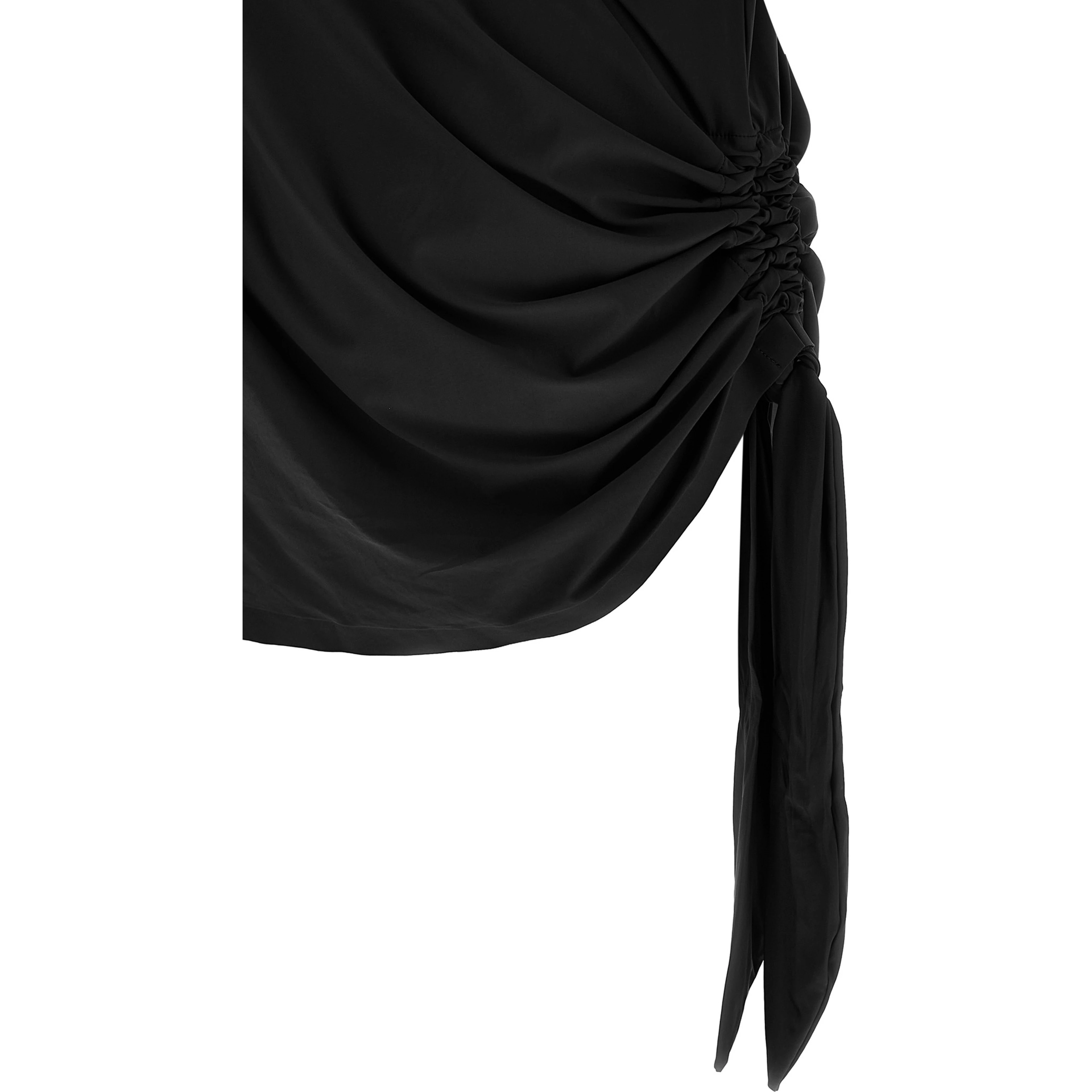 Black Polyamide Casual Dress