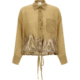 Brown Tencel Blouse