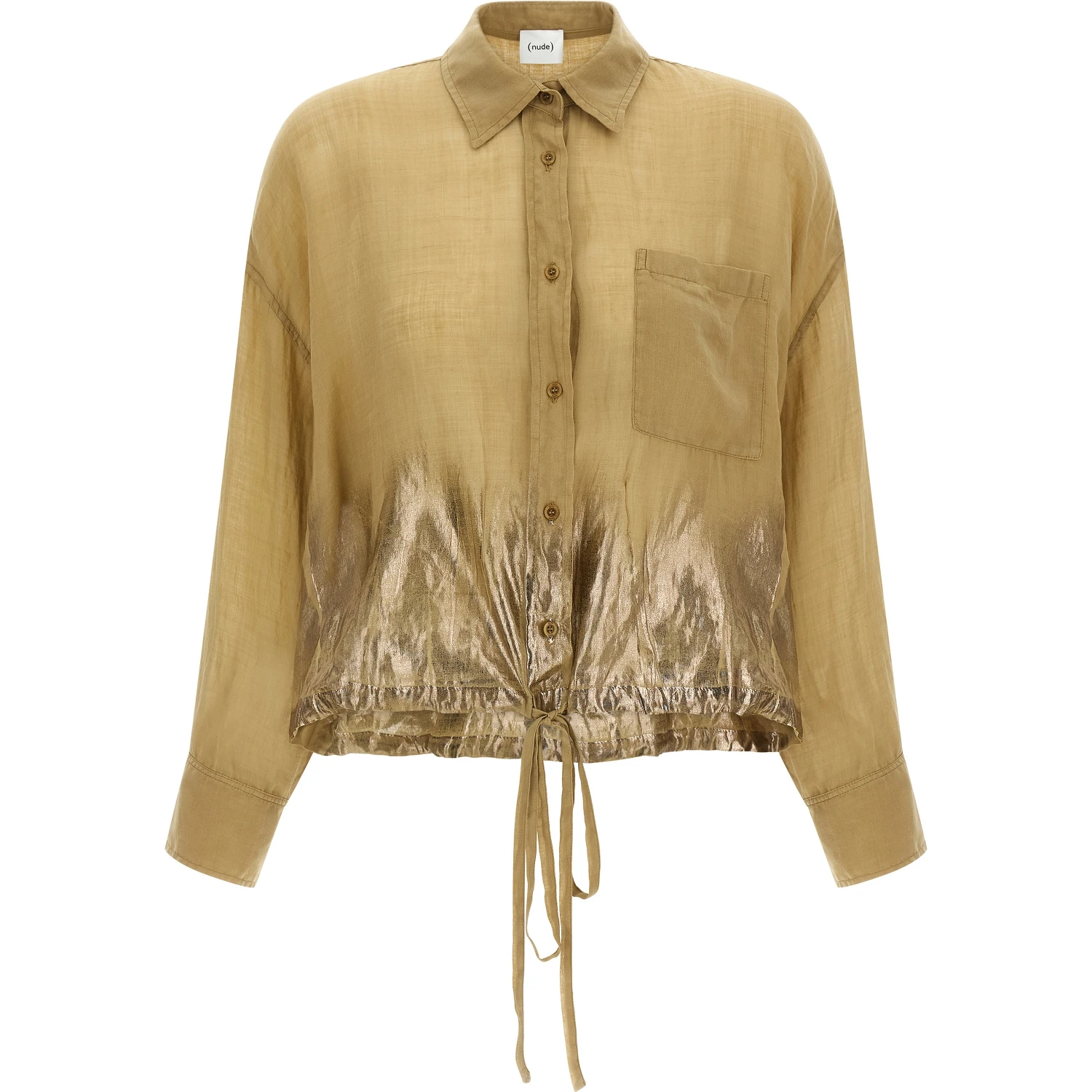 Brown Tencel Blouse