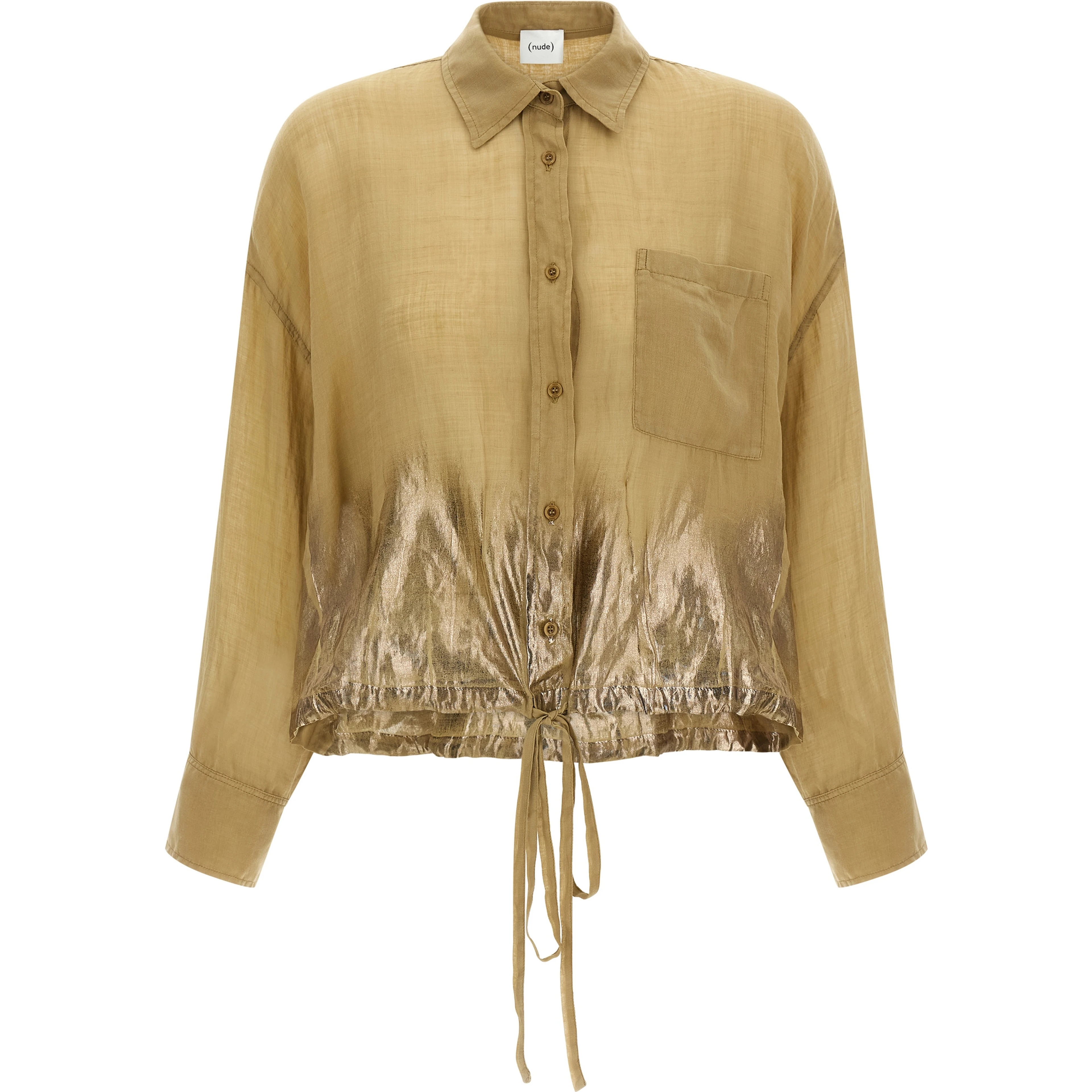 Brown Tencel Blouse