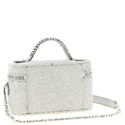 Gray Polyester Crossbody Bag