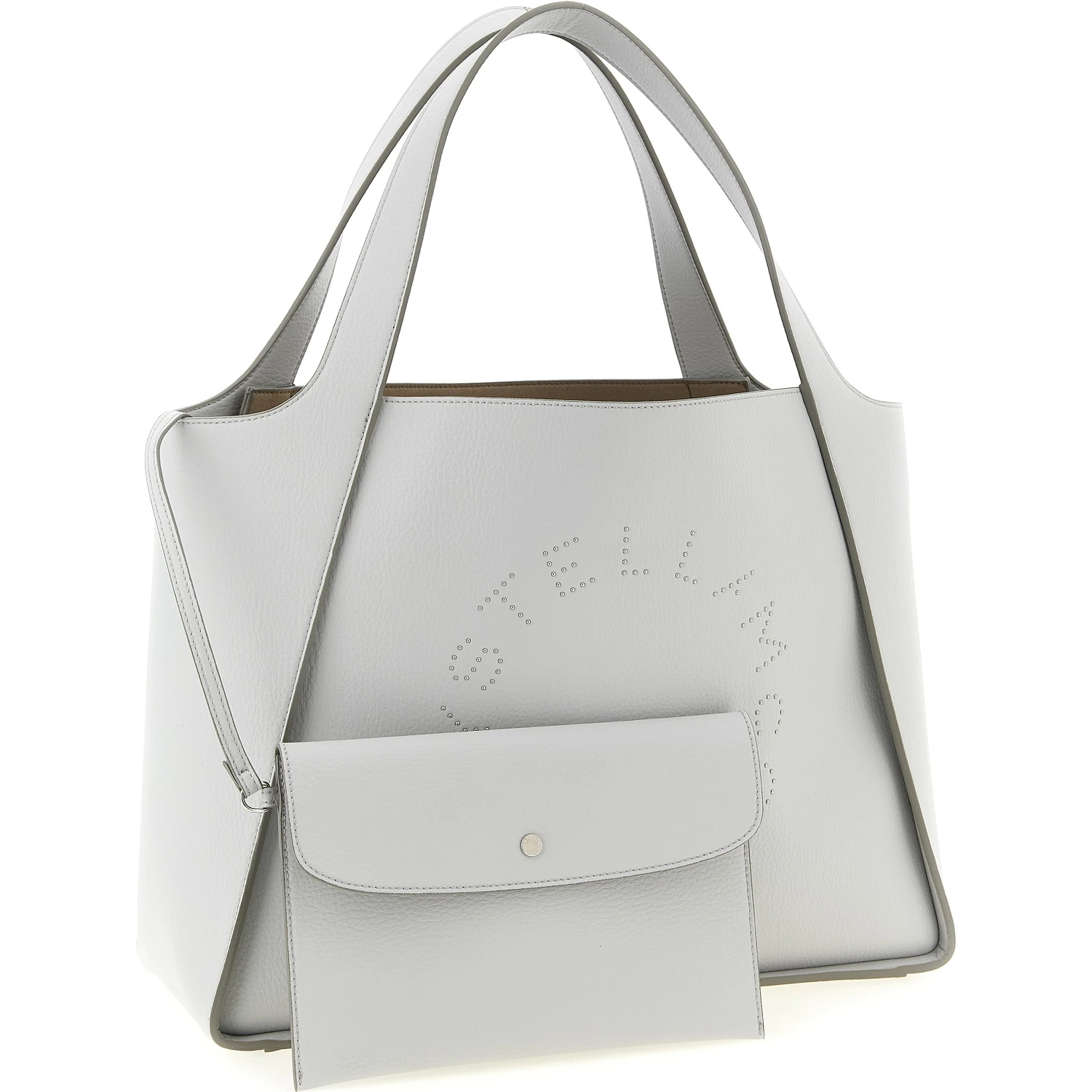 Gray Polyamide Tote Bag