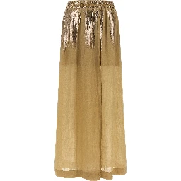 Brown Tencel Mini Skirt