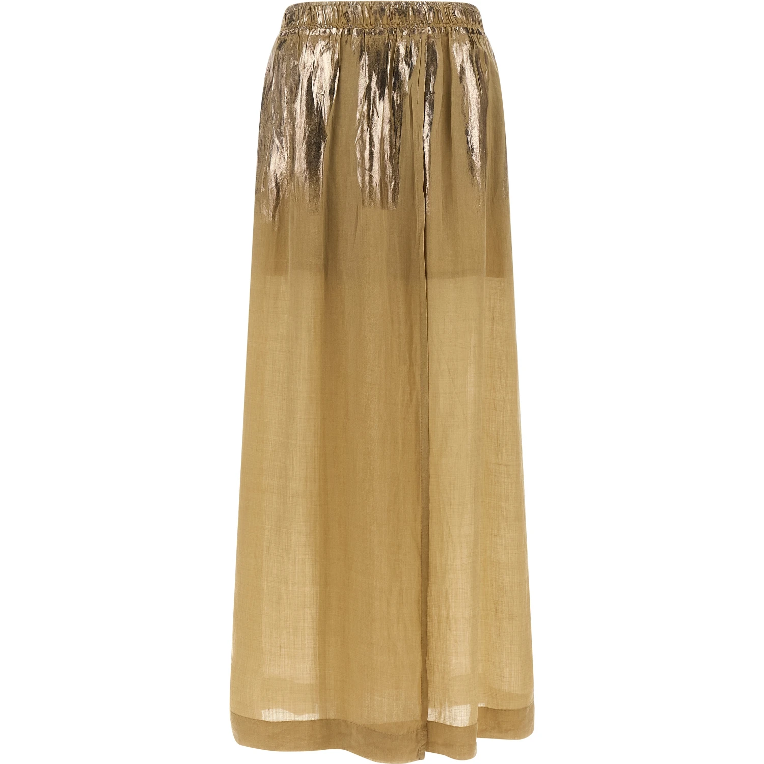 Brown Tencel Mini Skirt